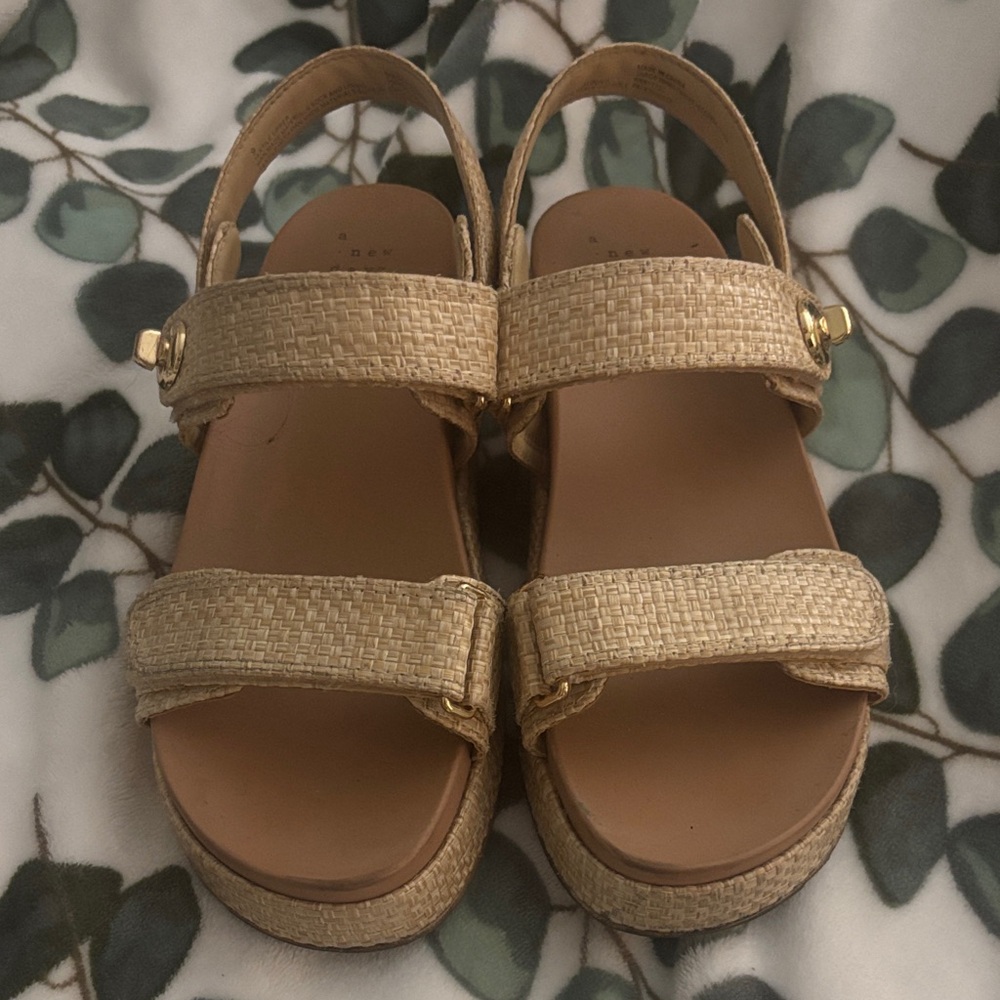 a new day Tan Woven Sandals